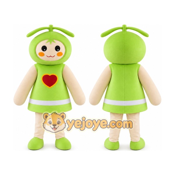 Green Seed Bud Sprout Burgeon Fenfen Plant Mascot Costume