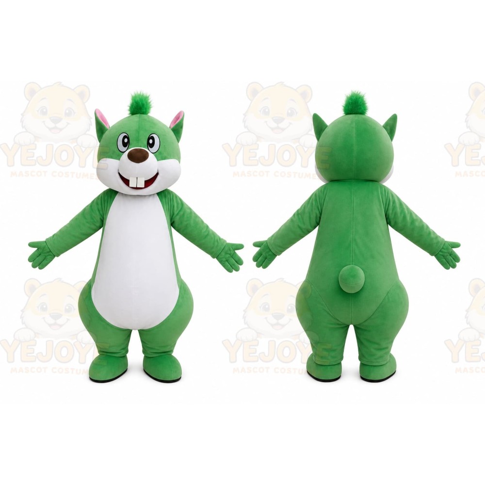 Green Squirrel Mascot Costume