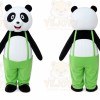 Green Strap Funny Panda Adult Animal Mascot Costume