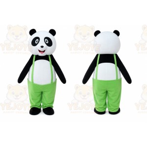 Green Strap Funny Panda Adult Animal Mascot Costume