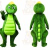 Green Suit Dragon Mascot Costume