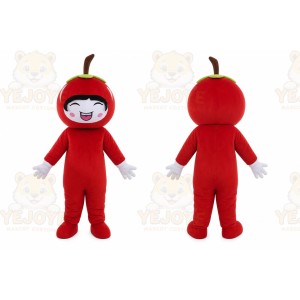 Apple Girl Mascot Costume