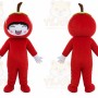 Apple Girl Mascot Costume