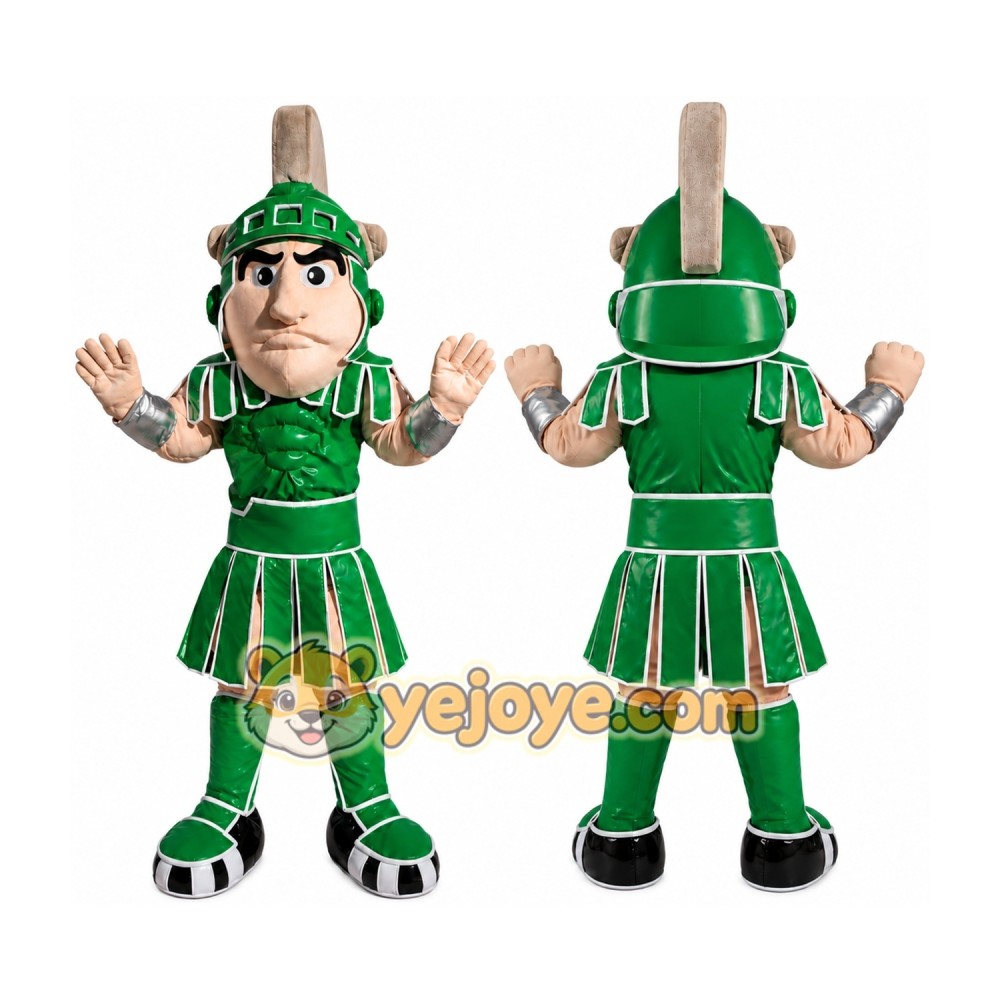 Green Warrior Mascot Costume for Adult Green Warrior Mascot Costume for Adult