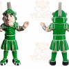 Green Warrior Mascot Costume for Adult