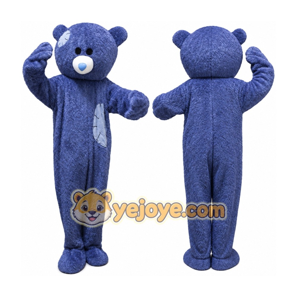 Blue Bear Mascot Costume Blue Bear Mascot Costume