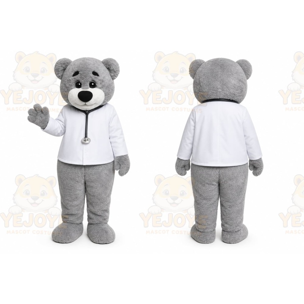 Grey Bear Mascot Costumes