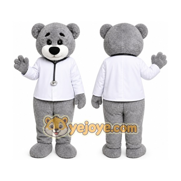 Grey Bear Mascot Costumes