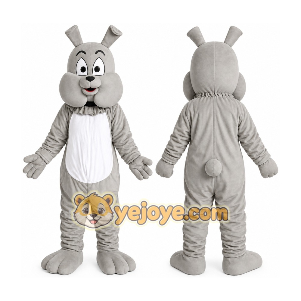 Grey Big Buzz Dog Mascot Costume
