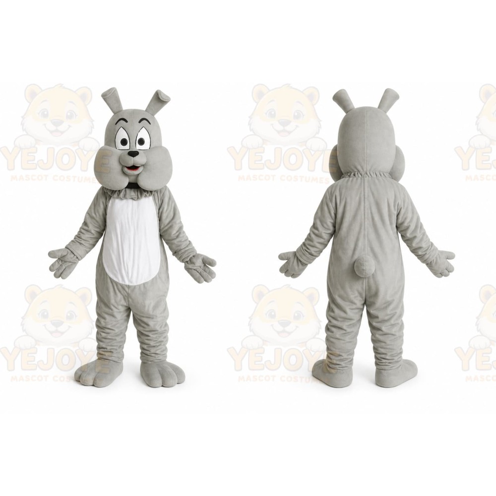 Grey Big Buzz Dog Mascot Costume