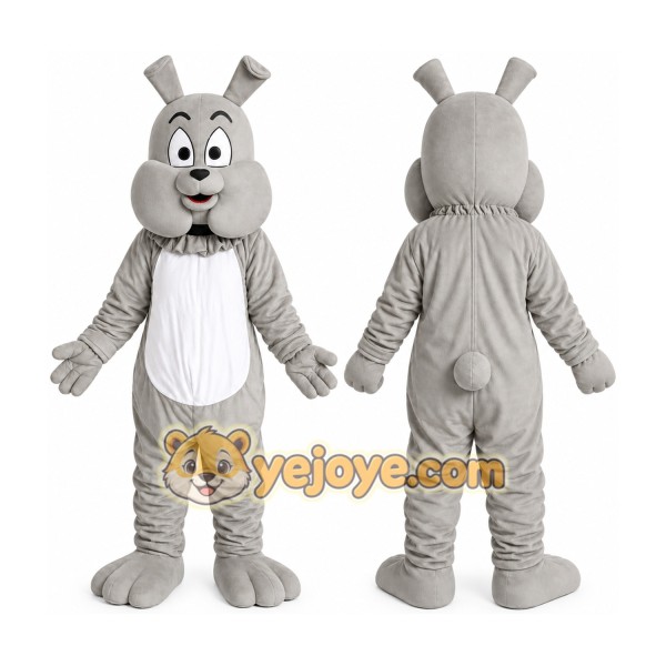 Grey Big Buzz Dog Mascot Costume