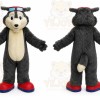 Grey Big Wolf Mascot Costume Plush Wolf