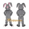 Grey Bunny Mascot Costume Grey Bunny Mascot Costume