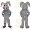 Grey Bunny Mascot Costume