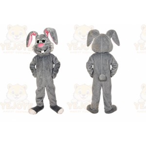 Grey Bunny Mascot Costume