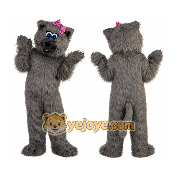 Grey Cat Mascot Costume for Adult