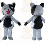 Grey Cat Mascot Costume