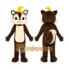 Grey Chip Chipmunk Squirrel Mascot Costume Grey Chip Chipmunk Squirrel Mascot Costume