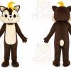 Grey Chip Chipmunk Squirrel Mascot Costume