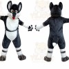 Grey Dog Husky Dog Mascot Costume