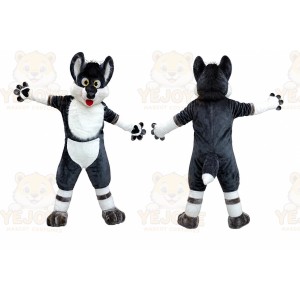 Grey Dog Husky Dog Mascot Costume
