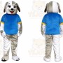 Grey Dog Mascot Costume for Adult