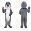 Grey Dolphin Mascot Costume
