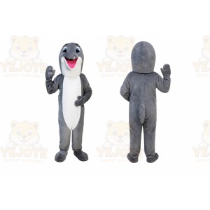 Grey Dolphin Mascot Costume