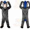 Grey Donkey Ass Mascot Costume for Adult