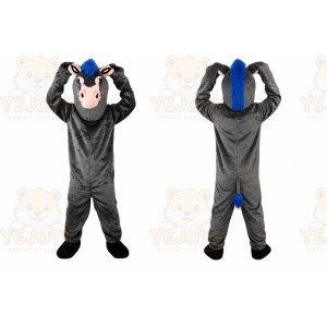 Grey Donkey Ass Mascot Costume for Adult