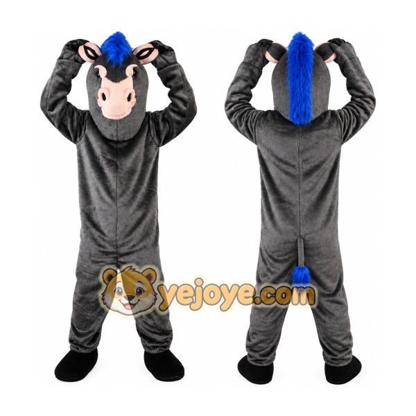 Grey Donkey Ass Mascot Costume for Adult