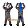 Grey Donkey Ass Mascot Costume Grey Donkey Ass Mascot Costume