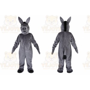 Grey Donkey Mascot Costume for Adult