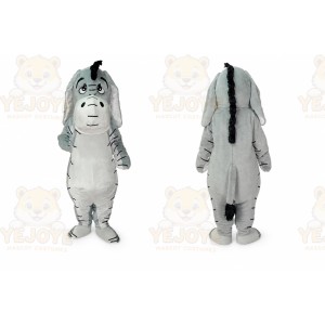 Grey Donkey Mascot Costume