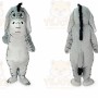 Grey Donkey Mascot Costume