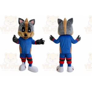 Grey Fox Costume Cosplay Outfits Adult Cartoon Mascot Costume