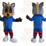Grey Fox Costume Cosplay Outfits Adult Cartoon Mascot Costume