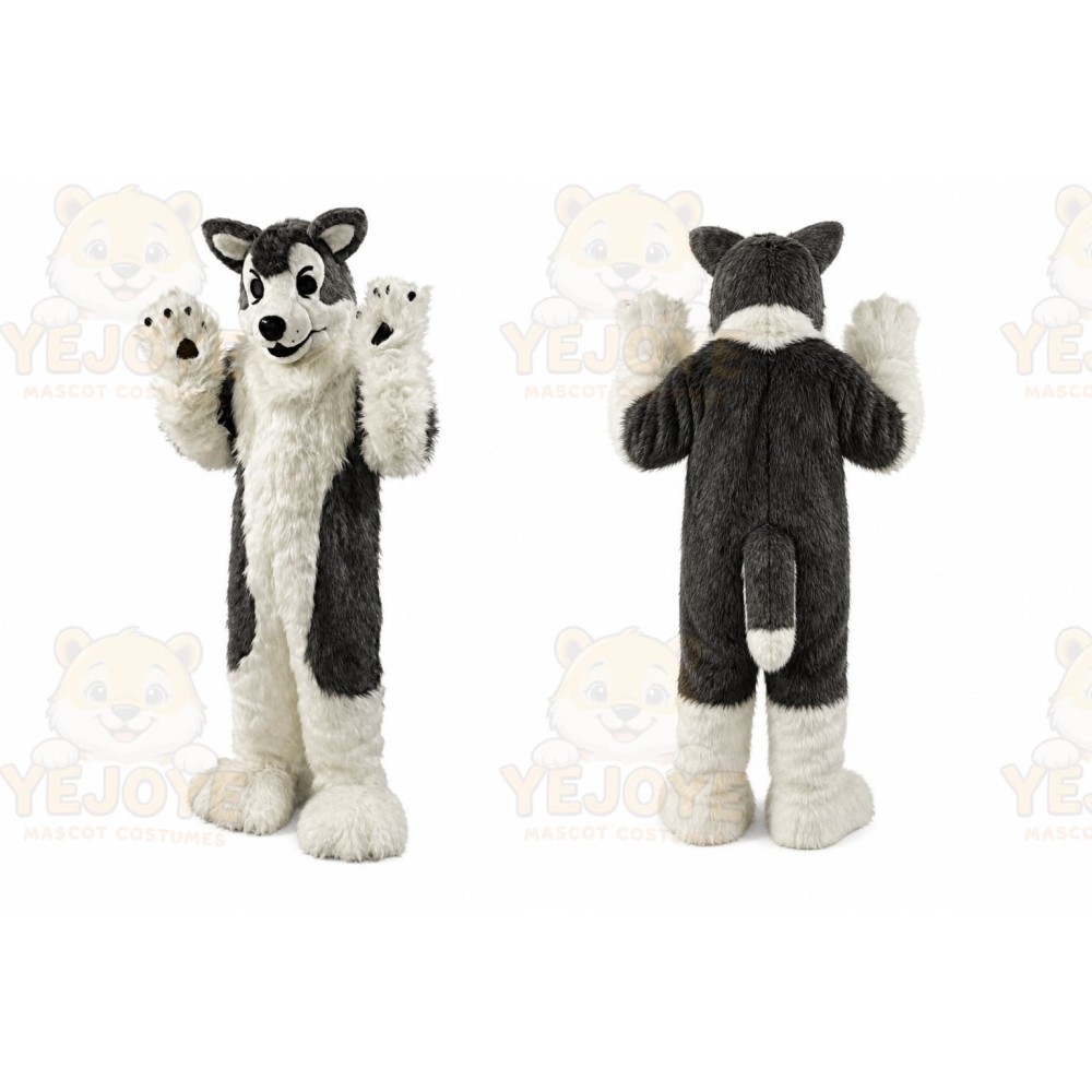 Grey Fox Mascot Costume