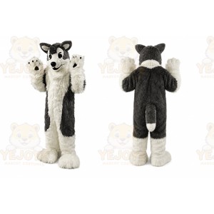 Grey Fox Mascot Costume