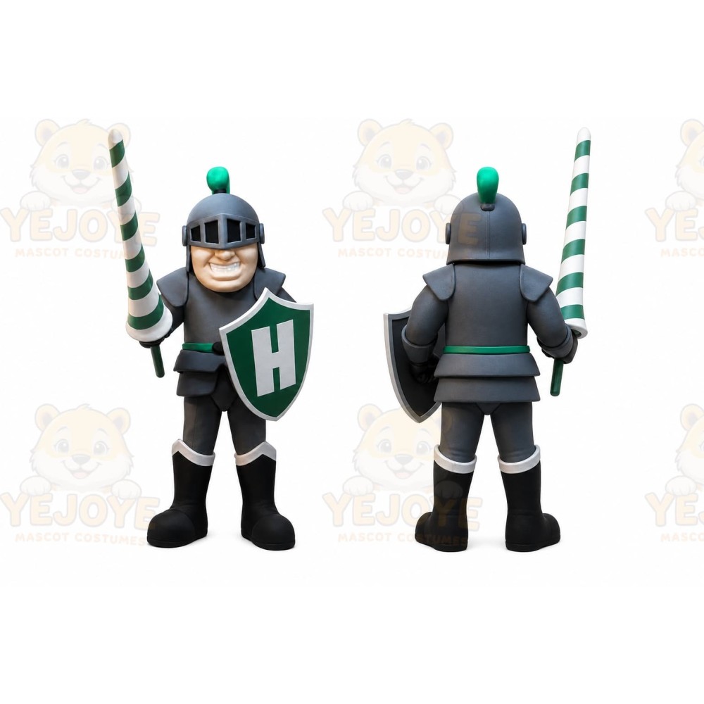 Grey Knight Mascot Costume Spartan Warrior Costumes