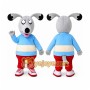 Grey Dog Mascot Costume