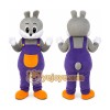 Grey Rabbit Bunny Fancy Cartoon Mascot Costume Grey Rabbit Bunny Fancy Cartoon Mascot Costume
