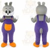 Grey Rabbit Bunny Fancy Cartoon Mascot Costume