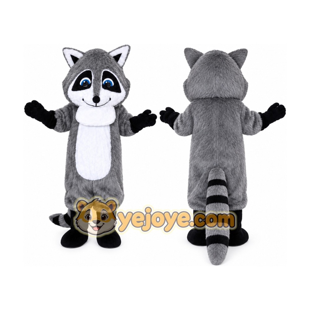 Grey Raccoon Coati Mascot Costume Grey Raccoon Coati Mascot Costume