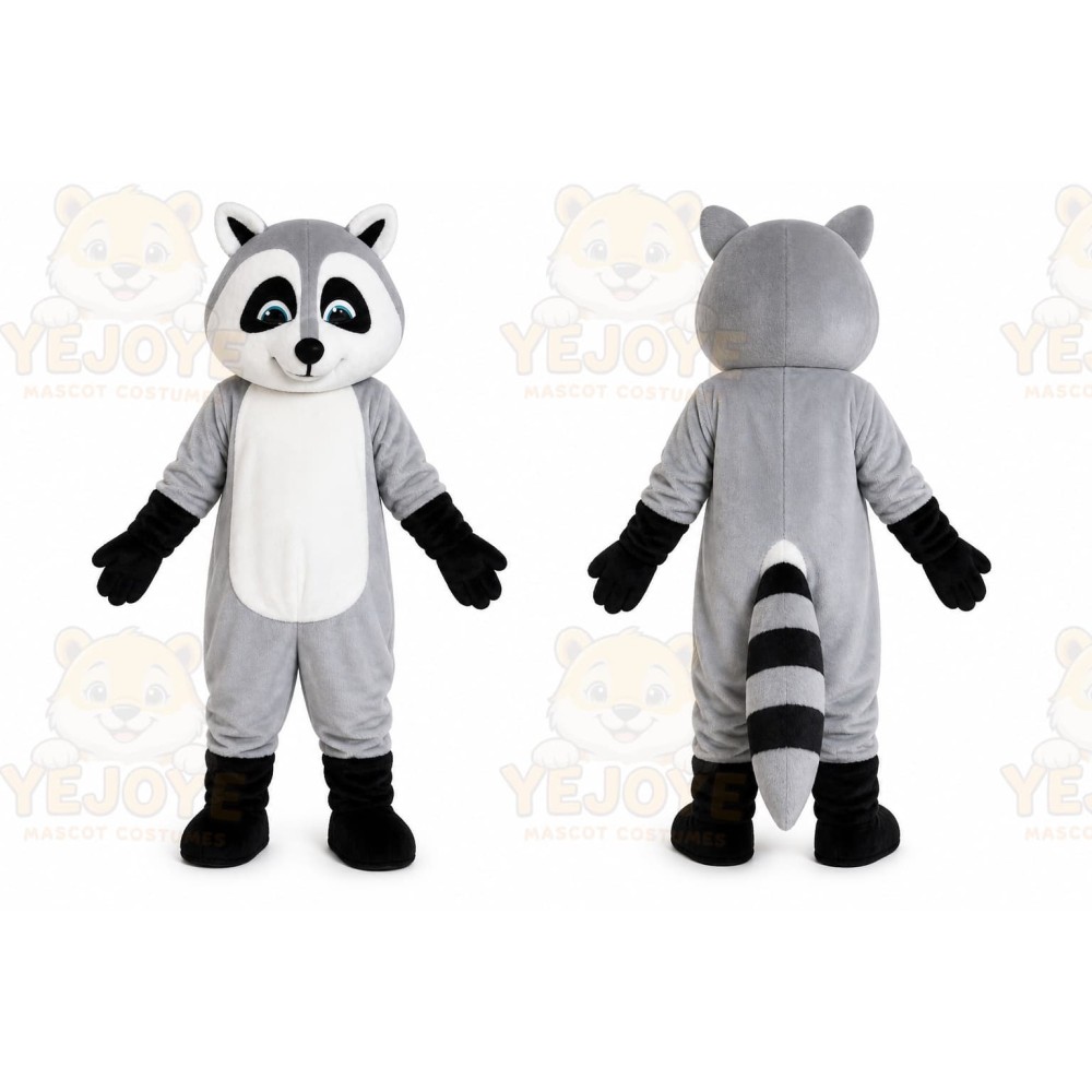 Grey Raccoon Mascot Costume