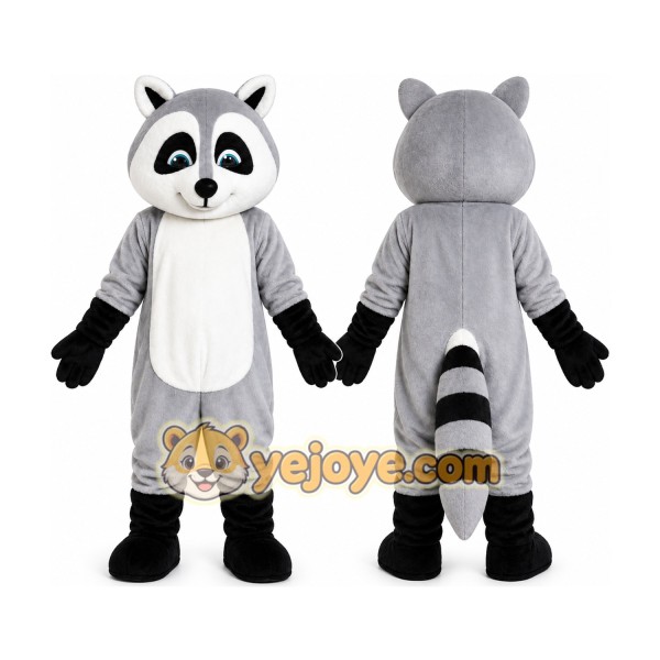 Grey Raccoon Mascot Costume
