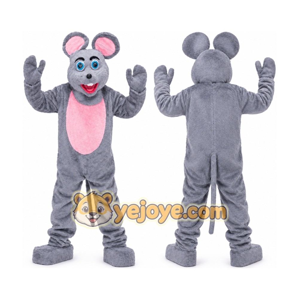 Grey Rat Mouse Mascot Costume Grey Rat Mouse Mascot Costume