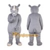 Gray Rhinoceros Mascot Costume Gray Rhinoceros Mascot Costume