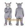 Gray Rhinoceros Mascot Costume