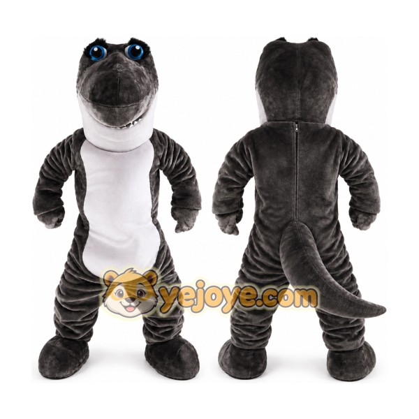 Grey Shark Mascot Costume